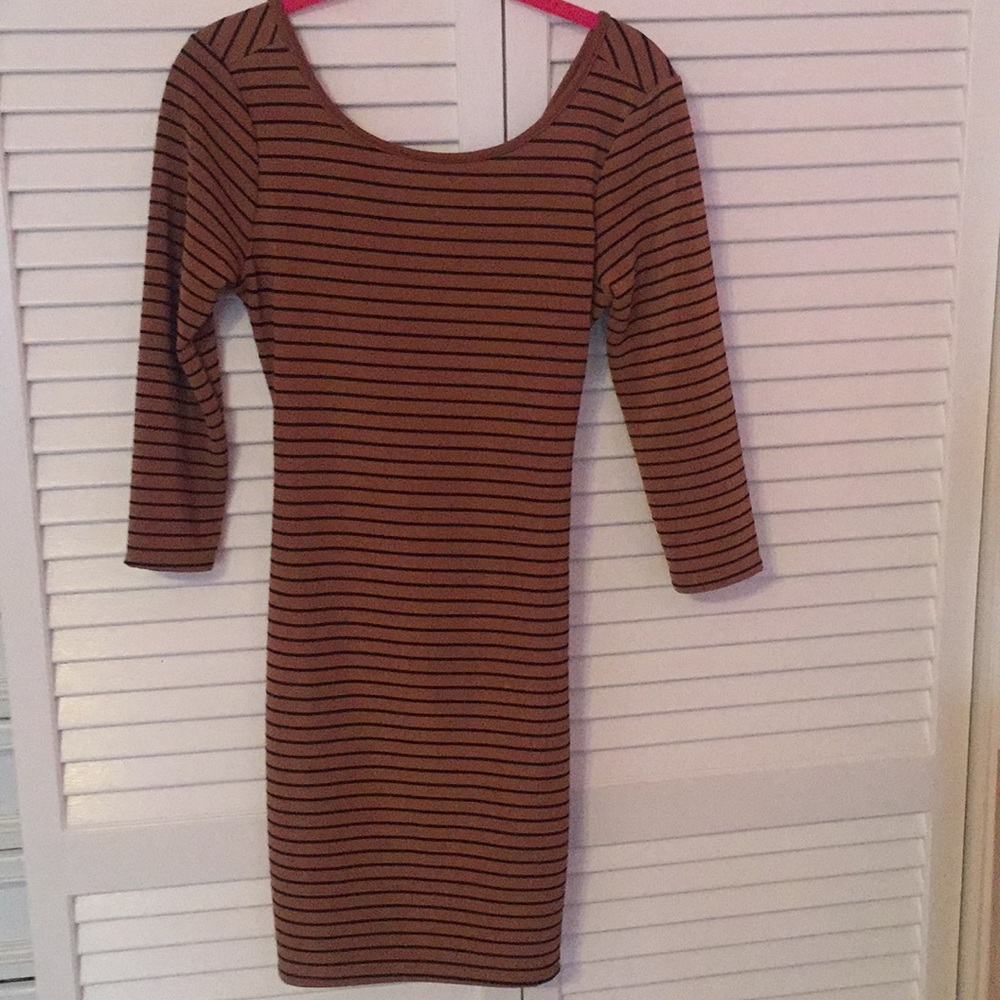 Brown and Black dress